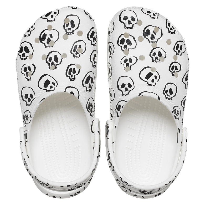 Kid's  Classic Skull Print Clog