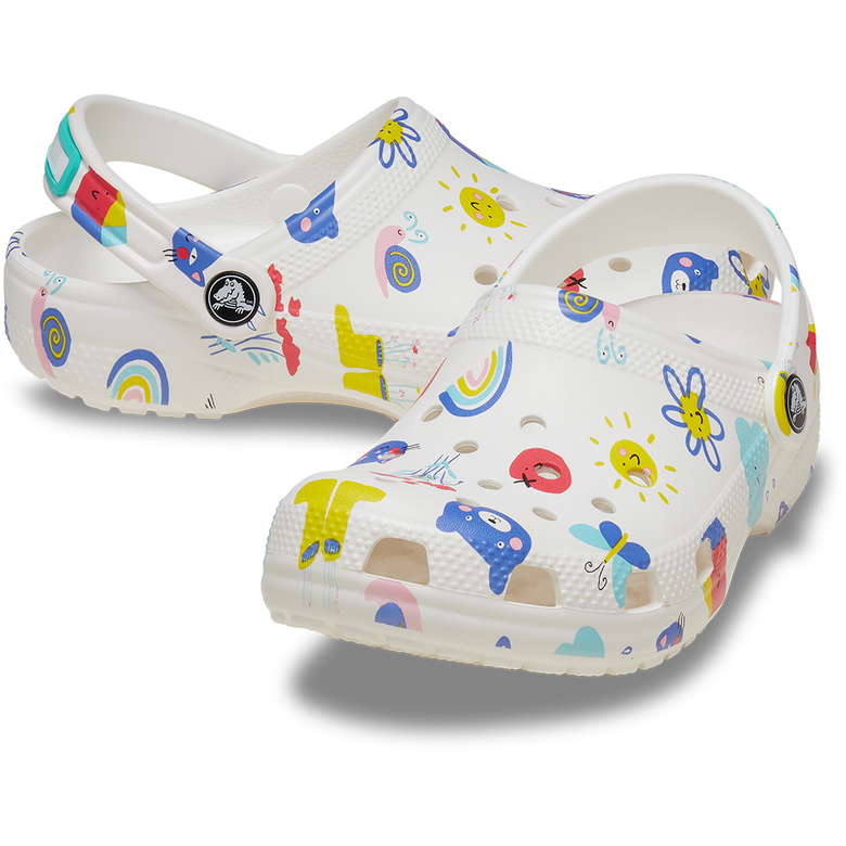 Kid's Classic Doodle Print Clog