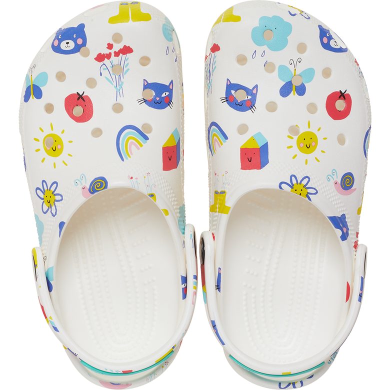 Kid's Classic Doodle Print Clog