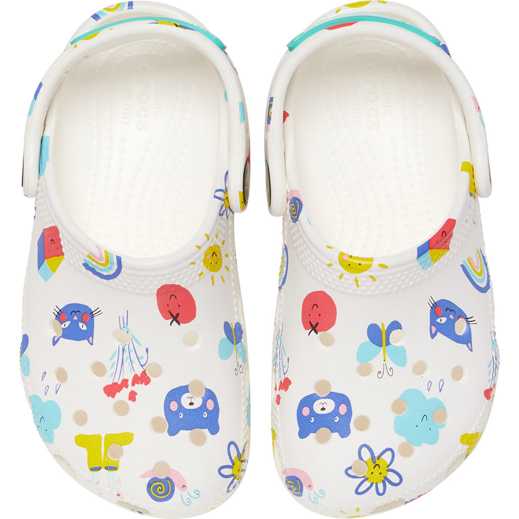 Toddler's Classic Doodle Print Clog