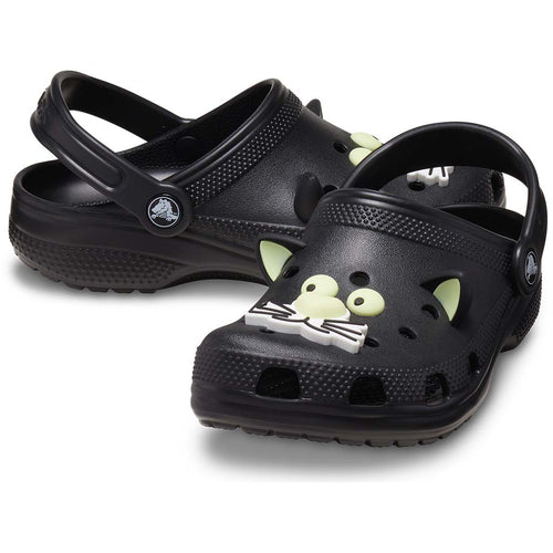 Kid's Classic Glow Black Cat Clog