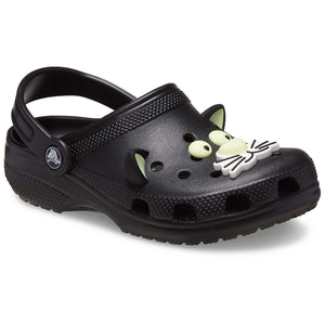 Kid's Classic Glow Black Cat Clog
