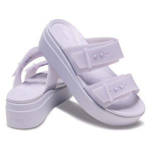 Women´s Brooklyn Buckle Frosted Low Wedge