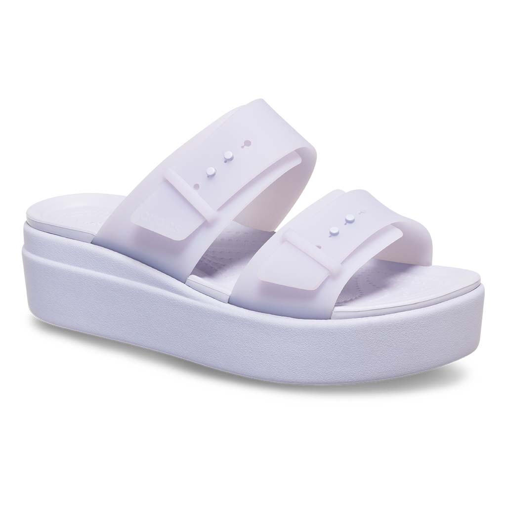 Women´s Brooklyn Buckle Frosted Low Wedge