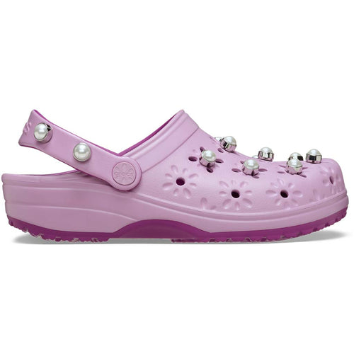 Floral Cut Out Elevated Clog