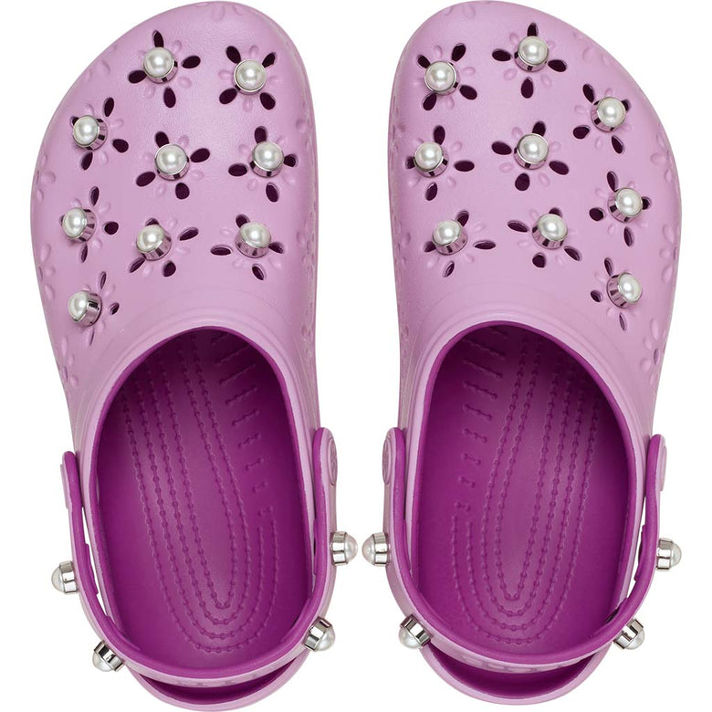 Floral Cut Out Elevated Clog