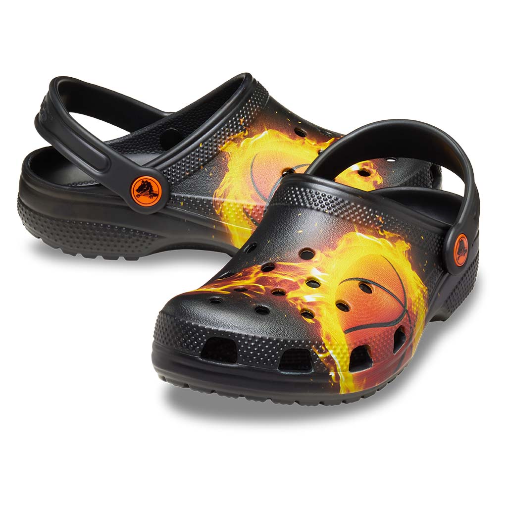 Kid's Classic Flaming Basketball Clog