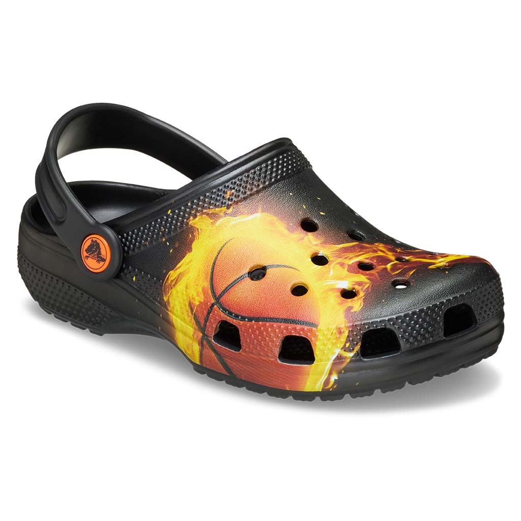 Kid's Classic Flaming Basketball Clog