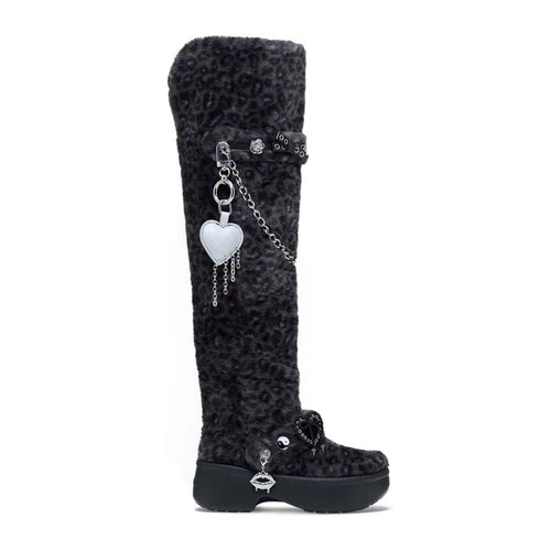 Classic Unfurgettable Leopard Kn High Boot