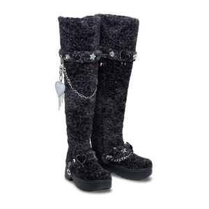 Classic Unfurgettable Leopard Kn High Boot