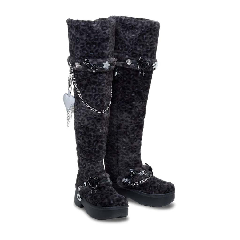 Classic Unfurgettable Leopard Kn High Boot