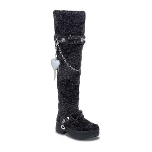 Classic Unfurgettable Leopard Kn High Boot