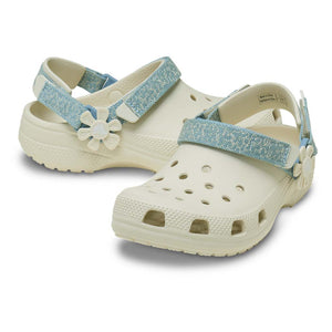 Classic Denim Flower Adjustable Backstrap Clog K