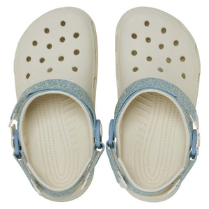 Classic Denim Flower Adjustable Backstrap Clog K