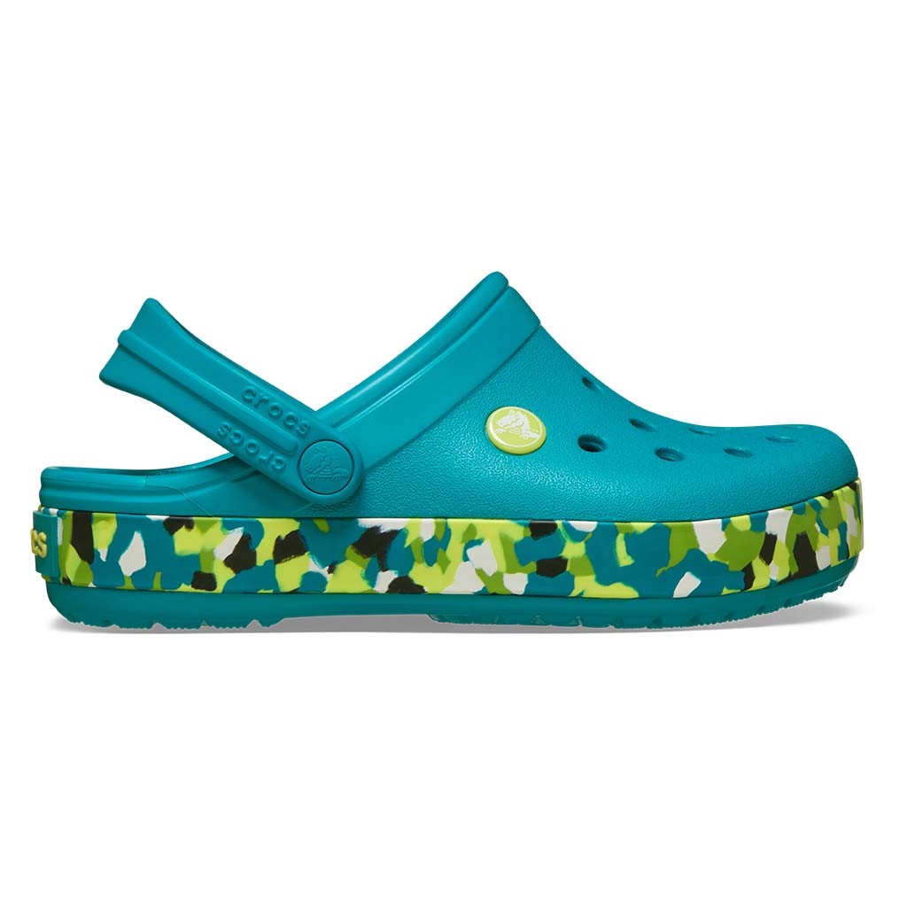 Crocband Glow Confetti Band Clog K