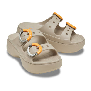 Sat Platform Dipped Buckle Sandal W