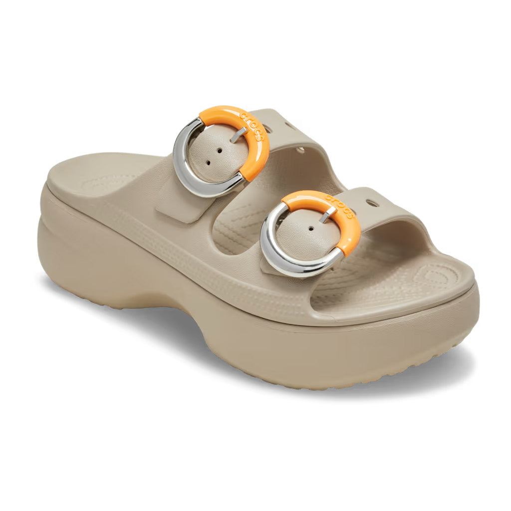 Sat Platform Dipped Buckle Sandal W