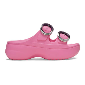 Sat Platform Dipped Buckle Sandal W