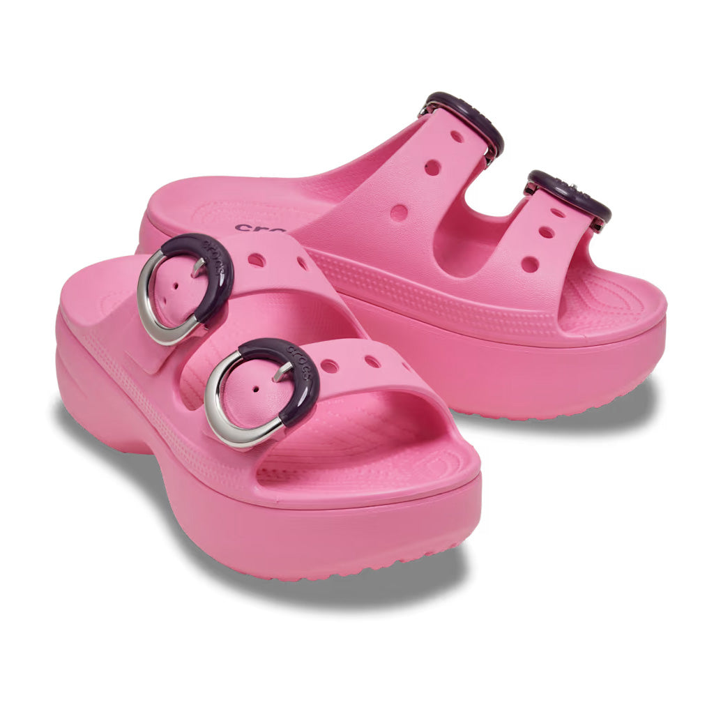 Sat Platform Dipped Buckle Sandal W