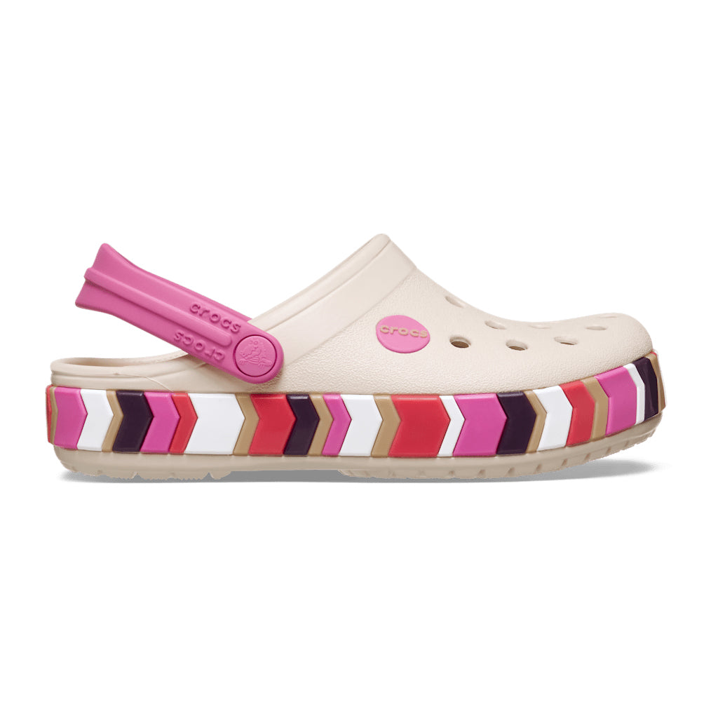 Toddlers' Crocband Chevron Band Clog