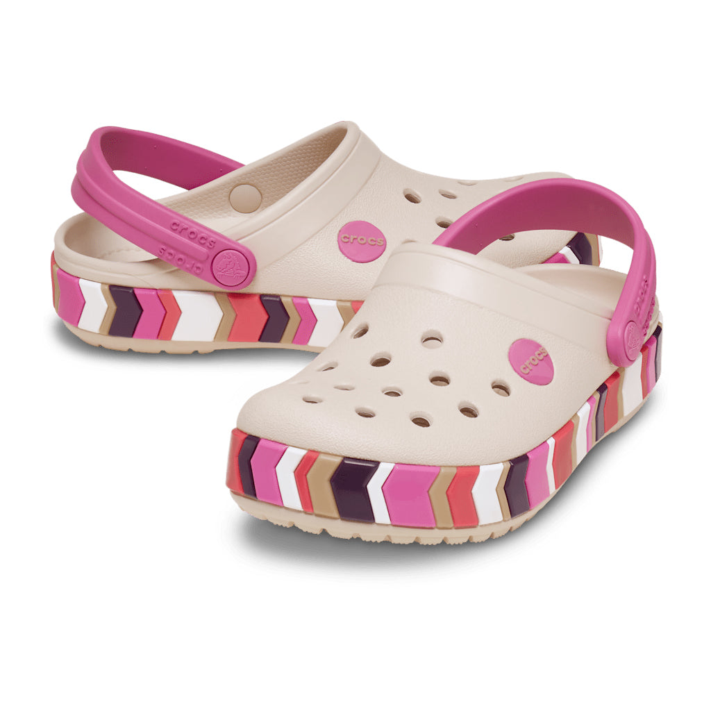 Toddlers' Crocband Chevron Band Clog