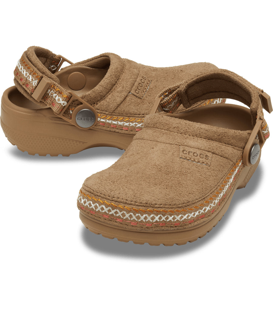 Kids' Classic Crafted Vegan Suede Stitch Clog